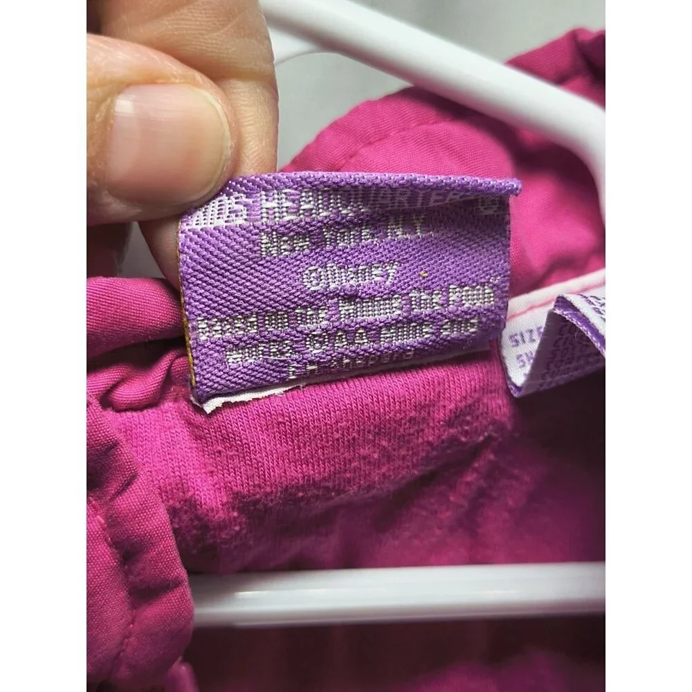 Vintage Pink Winnie The Pooh Vest Girls Size 5 Full Zip Butterflies